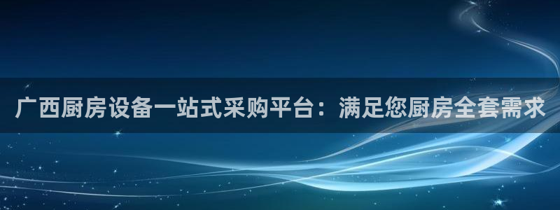 尊龙人生就是博ag旗舰厅：广西厨房设备一站式采购平台：满足您