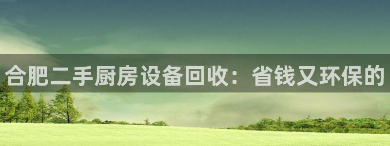 凯时国际最新：合肥二手厨房设备回收：省钱又环保的